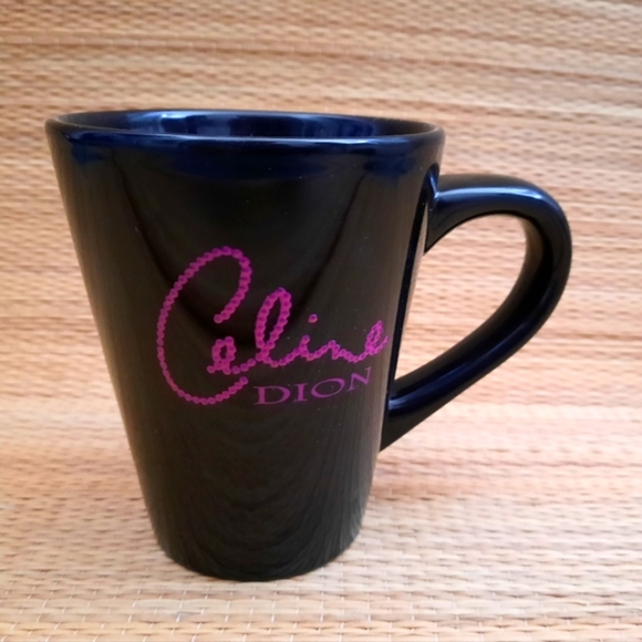 Celine Dion Souvenir Black Mug, Pink Letters - Picture 9 of 9